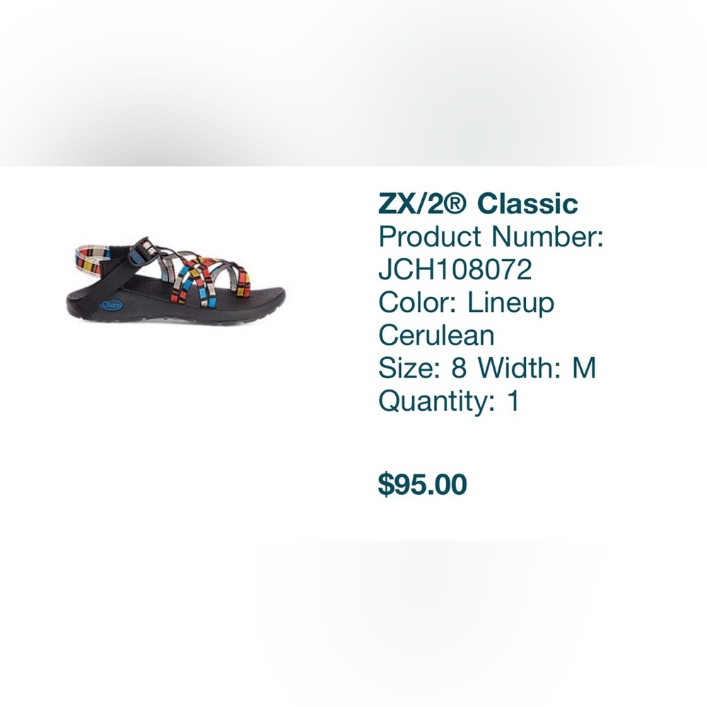 Chaco ZX/2 Classic
Product #: JCH108072
Color: Lineup Cerulean
Size: 8 Width: M